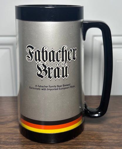 Vintage 1970’s New Orleans Fabacher Brau Beer Plastic Thermo-Serv Mug