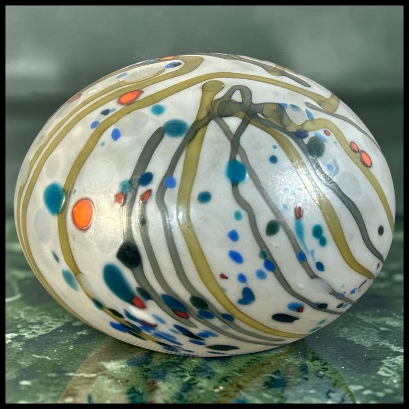 Vintage 1970’s English Isle of Wight Studio Art Glass Contemporary Style Paperweight