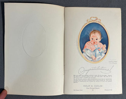 Late 1940’s American “Baby’s First Years” Blue Paperback Memory Journal Book