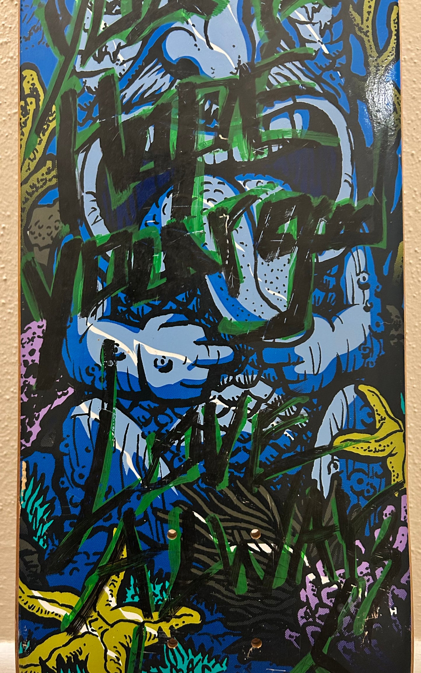 2014 Lizard King Death Wish Signed Ruins Skateboard Deck