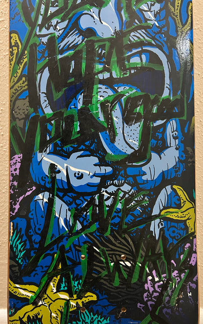 2014 Lizard King Death Wish Signed Ruins Skateboard Deck