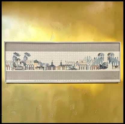 Vintage 1984 Louisiana World Exposition Wonderwall Framed Puzzle