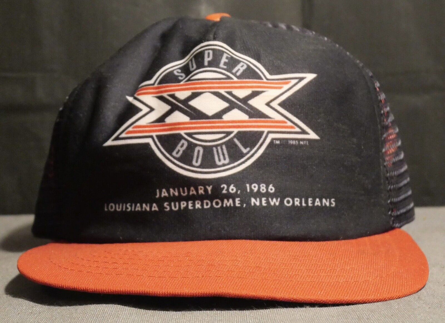 1986 Super Bowl XX Hat Signed by Stan "The Man" Musial (New Orleans)