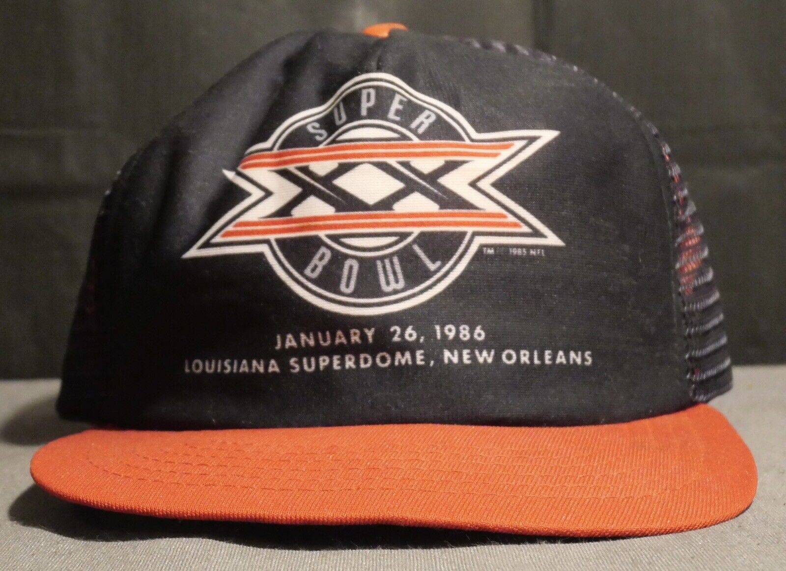 1986 Super Bowl XX Hat Signed by Stan "The Man" Musial (New Orleans)