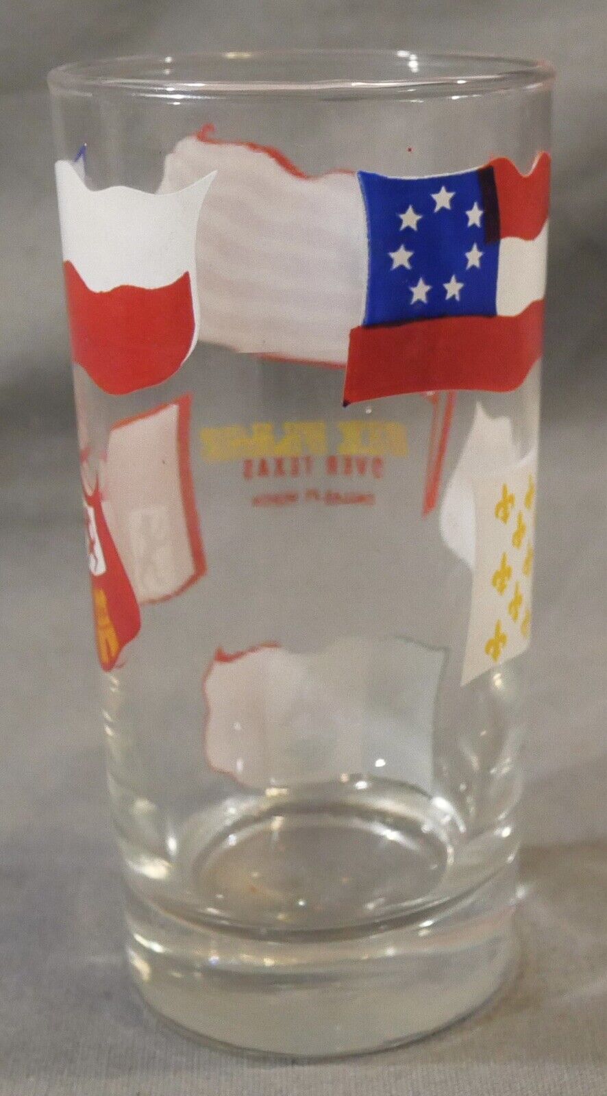 Vintage 1960's Six Flags Over Texas Souvenir Highball Glass