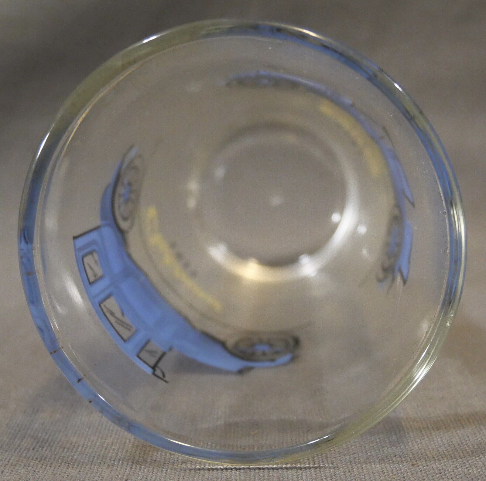 Vintage 1950's Hazel Atlas Classic Cars Glass (1910 Buick/1911 Oakland)