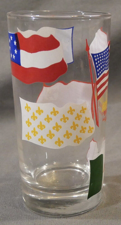Vintage 1960's Six Flags Over Texas Souvenir Highball Glass