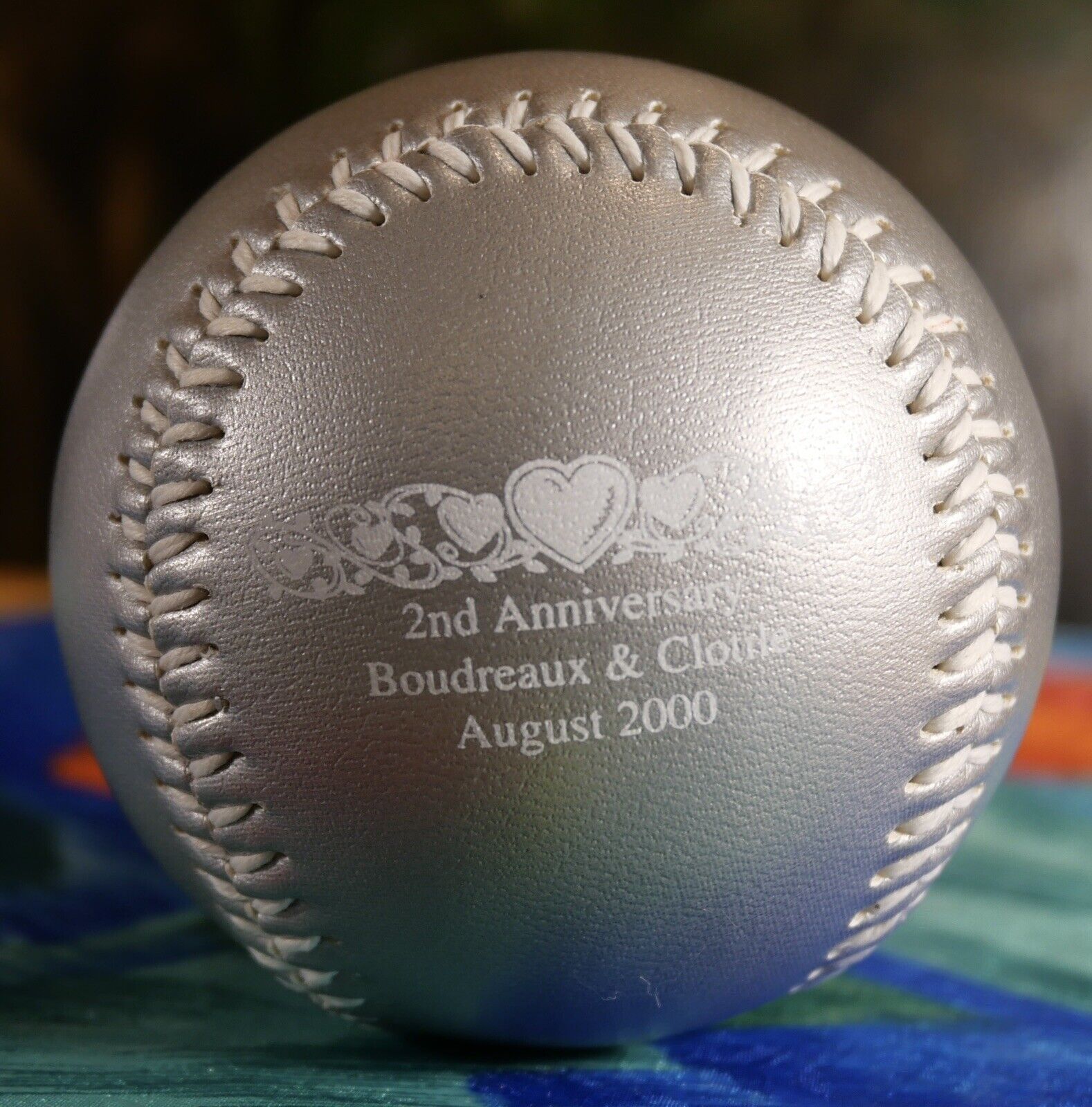 2000 New Orleans Zephyrs Coca-Cola Boudreaux & Clotile 2nd Anniversary Baseball