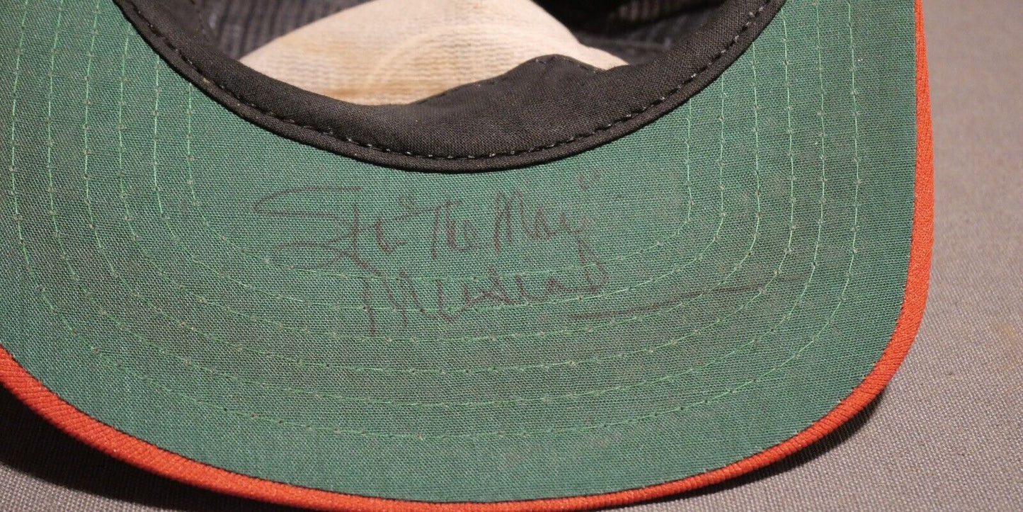 1986 Super Bowl XX Hat Signed by Stan "The Man" Musial (New Orleans)