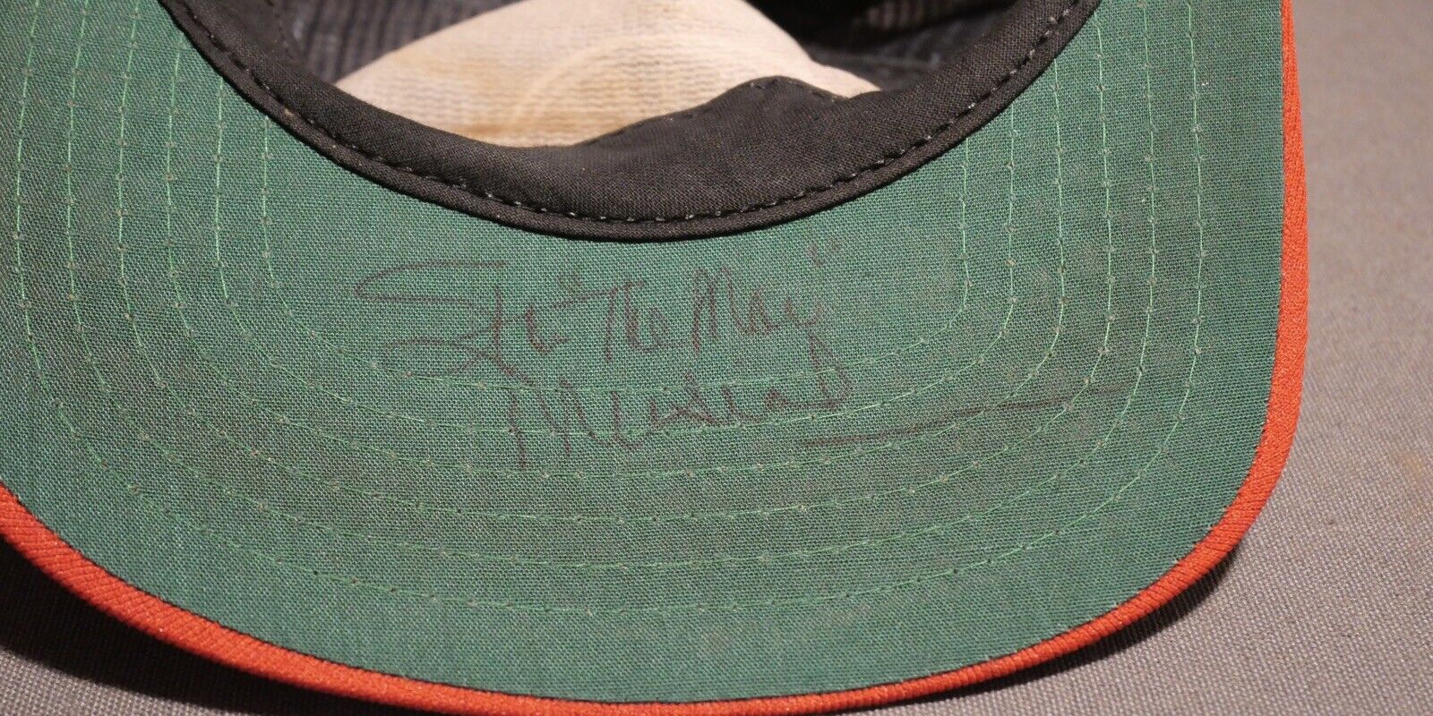 1986 Super Bowl XX Hat Signed by Stan "The Man" Musial (New Orleans)