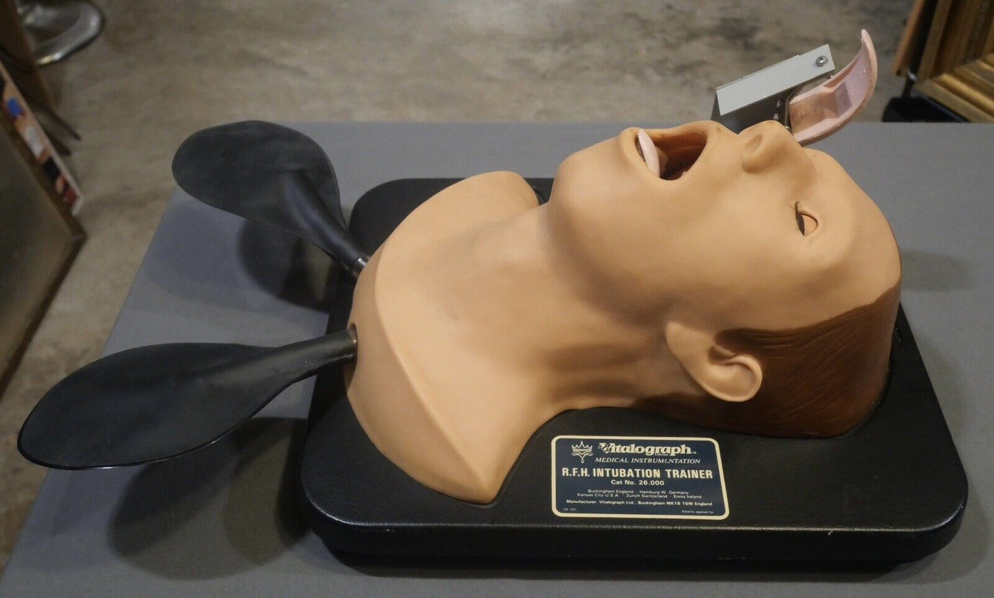 Vintage 1970's English Vitalograph Medical Instrumentation R.F.H. Intubation Trainer