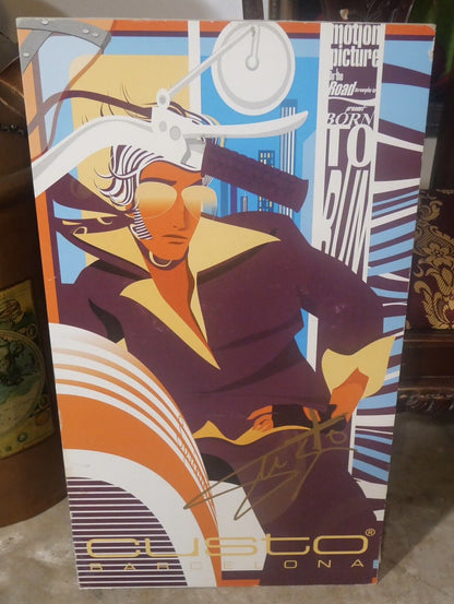 Spanish Custo Dalmau Signed Fashion Movie Poster Style Posterboard Display