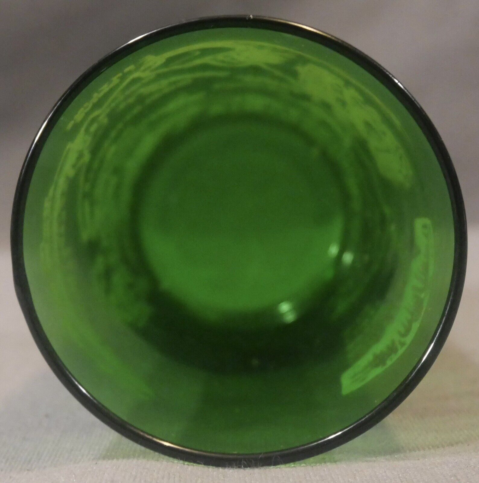 Vintage 1950's Virginia State Souvenir Emerald Green Drinking Glass
