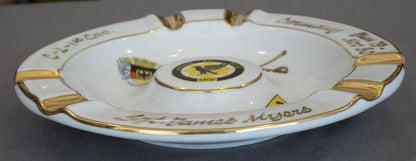 Vintage 1979-80 U.S. Army 1st Cavalry German Porcelain Souvenir Cigar Ashtray