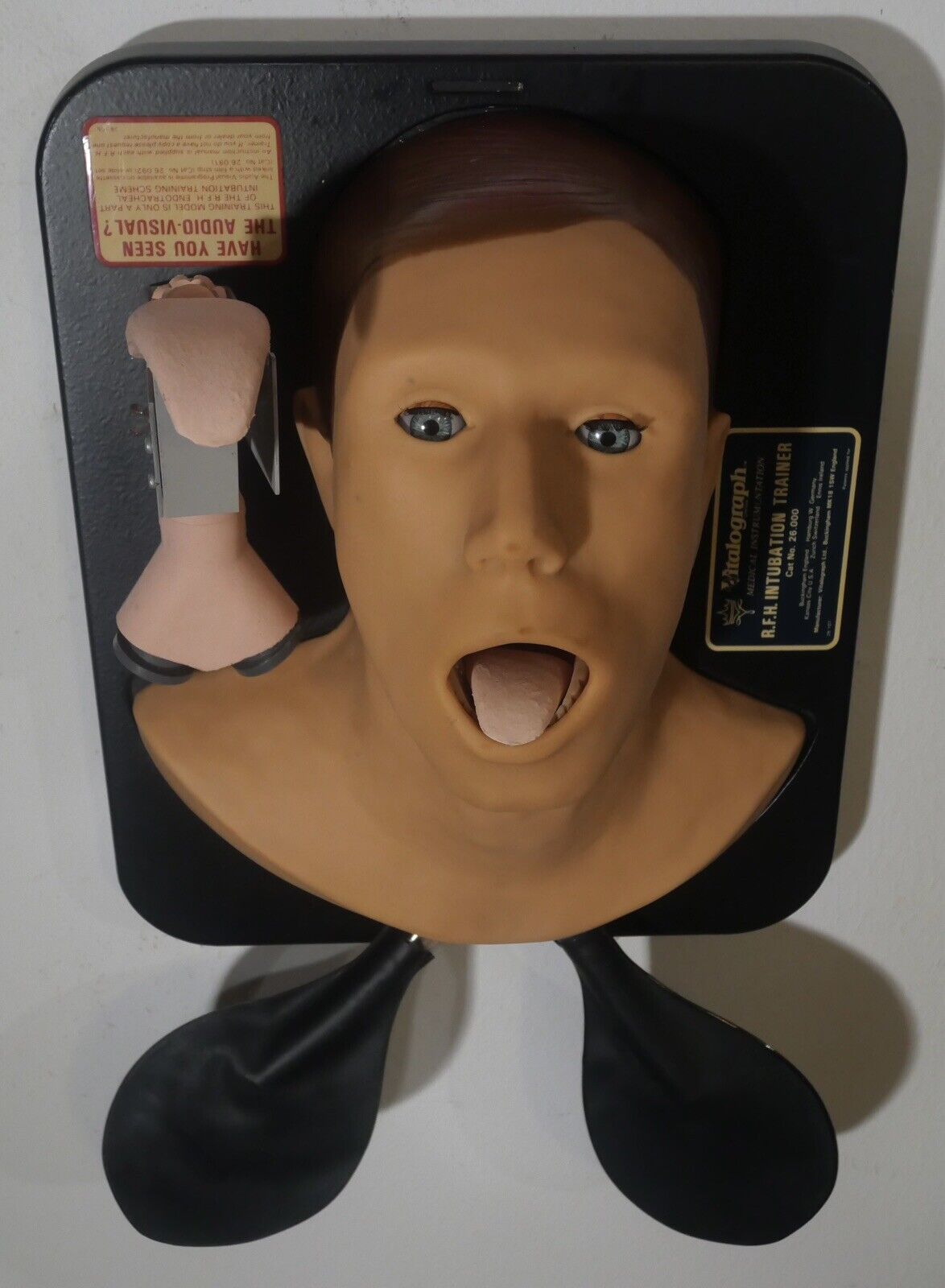 Vintage 1970's English Vitalograph Medical Instrumentation R.F.H. Intubation Trainer